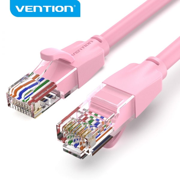 Câble réseau Vention RJ45 UTP Cat.6 - 1m - Couleur Rose