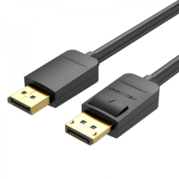 Câble Vention DisplayPort Mâle vers DisplayPort Mâle 1.2 4K - 1m - Couleur Noir