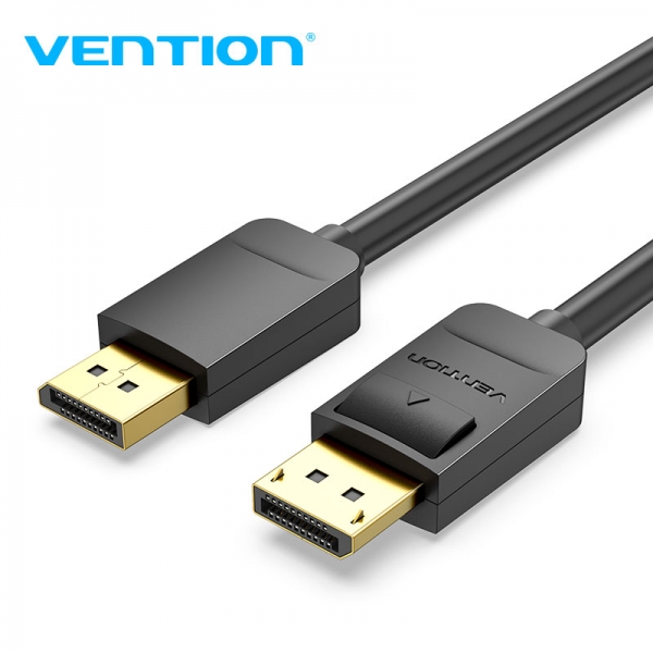 Câble Vention Displayport Mâle vers Displayport Mâle 1.2 4K - 2m - Couleur Noir