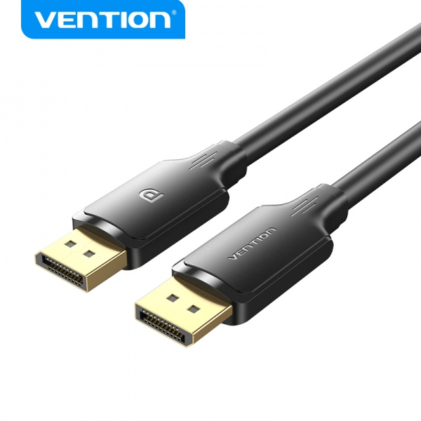 Câble Vention DisplayPort Mâle vers DisplayPort Mâle 4K - 1,5m - Couleur Noir