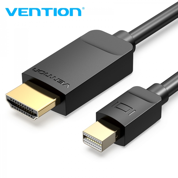 Câble Vention Mini DP Mâle vers HDMI 1.4 Mâle - 2m - Couleur Noir