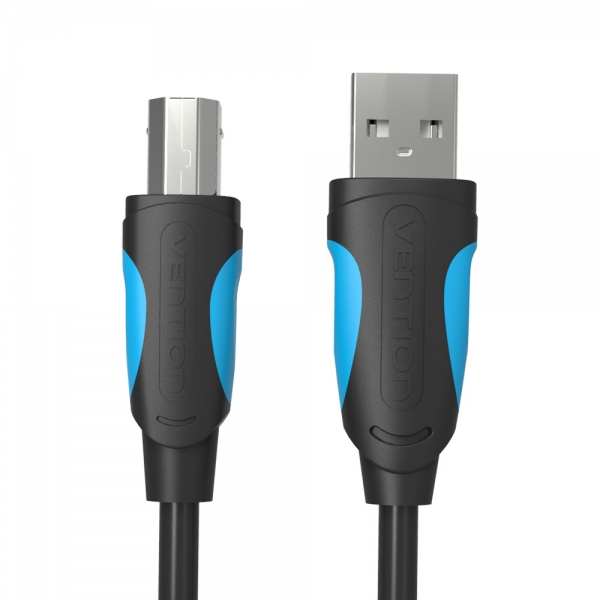 Câble Vention USB 2.0 Mâle vers USB-B Mâle pour Imprimante - 1,5m - 480mbps - Couleur Noir