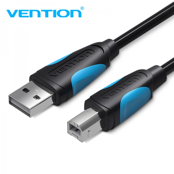 Câble Vention USB 2.0 Mâle vers USB-B Mâle pour Imprimante - 1,5m - 480mbps - Couleur Noir