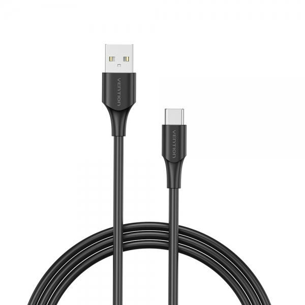 Câble Vention USB-A Mâle vers USB-C Mâle - 0,25m - 3A - 60W - 480Mbps - Couleur Noir