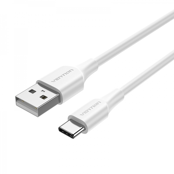 Câble Vention USB-A Mâle vers USB-C Mâle - 1,5m - 3A - 60W - 480Mbps - Couleur Blanc