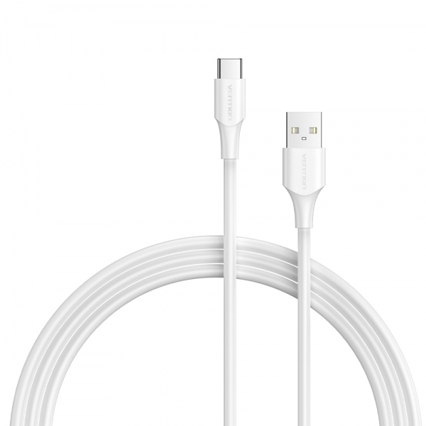 Câble Vention USB-A Mâle vers USB-C Mâle - 1,5m - 3A - 60W - 480Mbps - Couleur Blanc