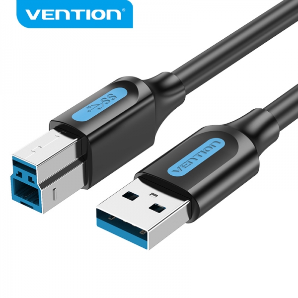 Câble Vention USB-B 3.0 Mâle vers USB Mâle - 1 m - Noir