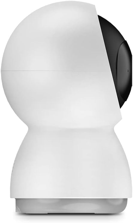 Caméra de surveillance Wifi SPC Lares 360 - Rotation 360º - Full HD 1080P - Suivi des personnes - Vision nocturne - Design discret - Contrôle depuis votre smartphone - Couleur blanche