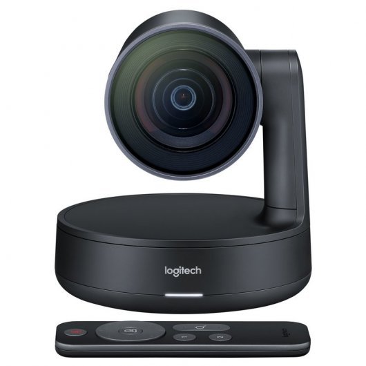 Caméra Logitech Rally pour Visioconférences PTZ Ultra HD 4K USB-C 3.0 - Contrôle Automatique - Indicateur LED de Silence - Télécommande - Couleur Noir