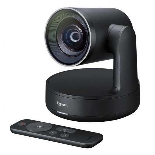 Caméra Logitech Rally pour Visioconférences PTZ Ultra HD 4K USB-C 3.0 - Contrôle Automatique - Indicateur LED de Silence - Télécommande - Couleur Noir