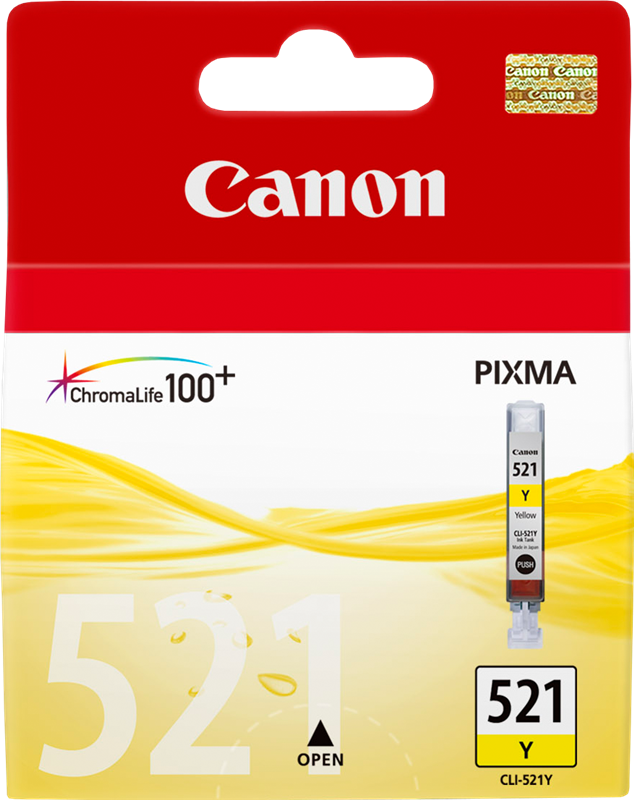 Canon cartouche encre CLI-521Y jaune
