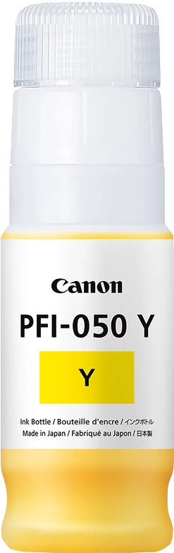 Canon PFI050 Bouteille d'encre jaune originale - PFI050Y/5701C001