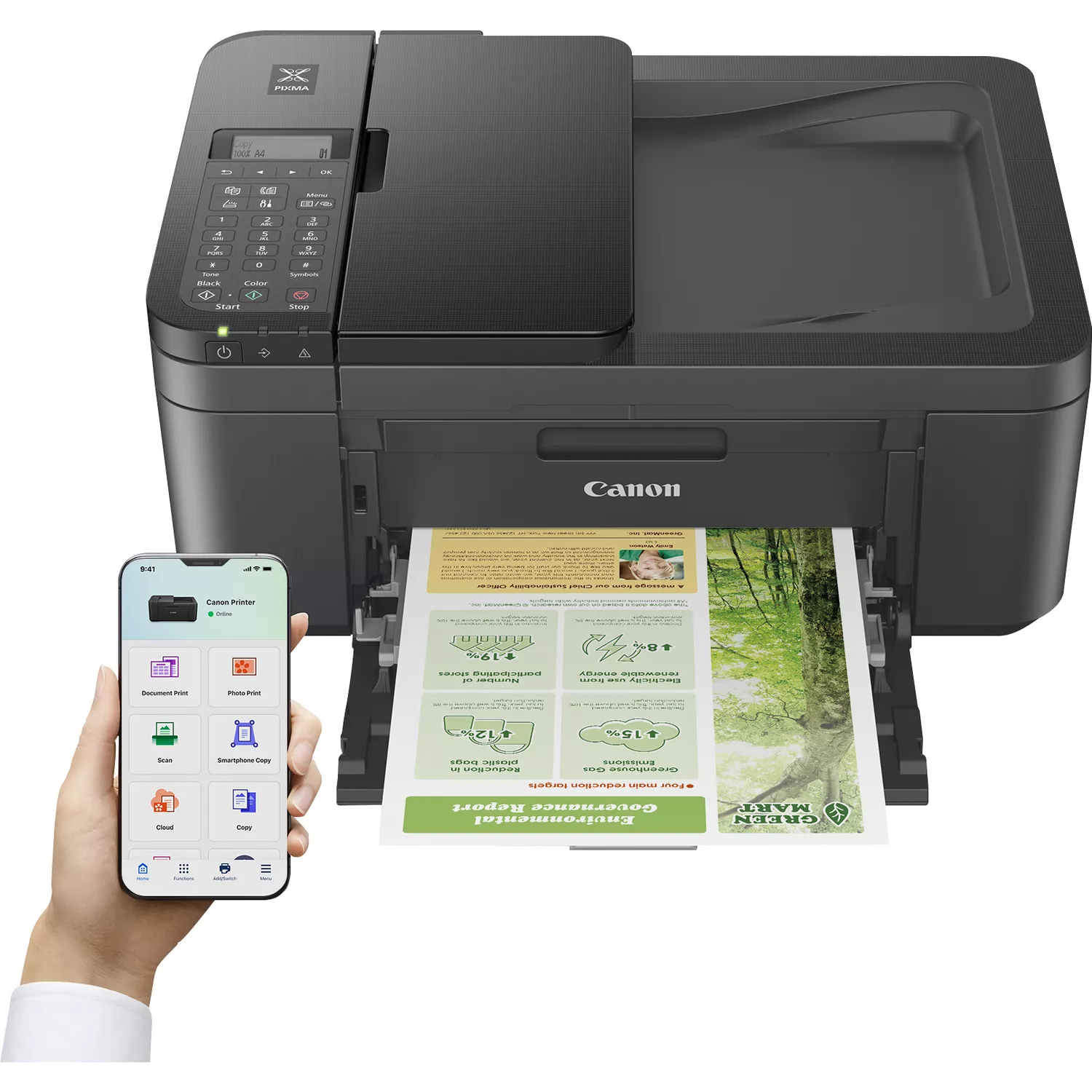 Canon Pixma TR4755i Imprimante multifonction couleur recto verso WiFi Fax