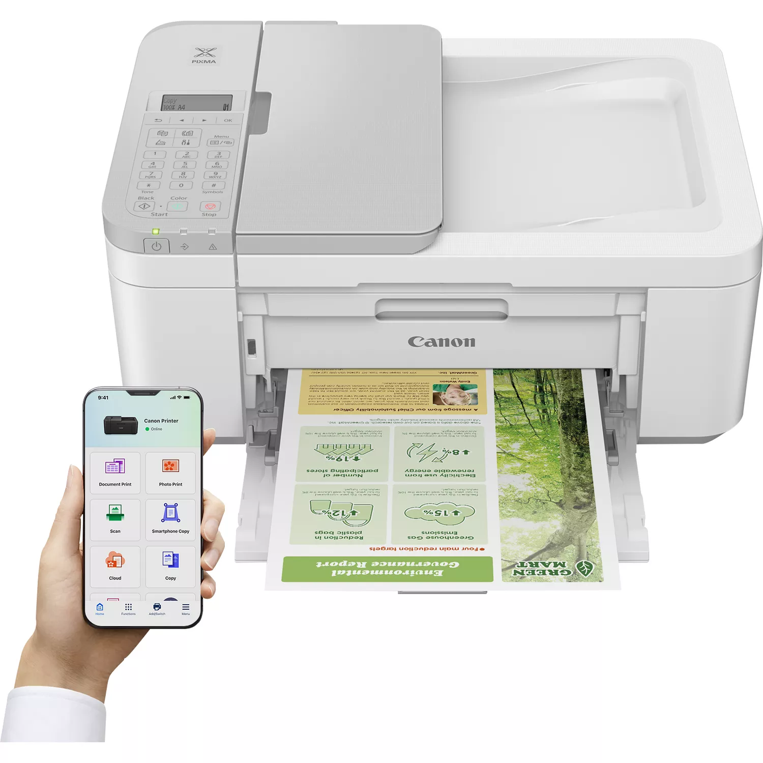 Canon Pixma TR4756i Imprimante multifonction couleur recto verso WiFi Fax