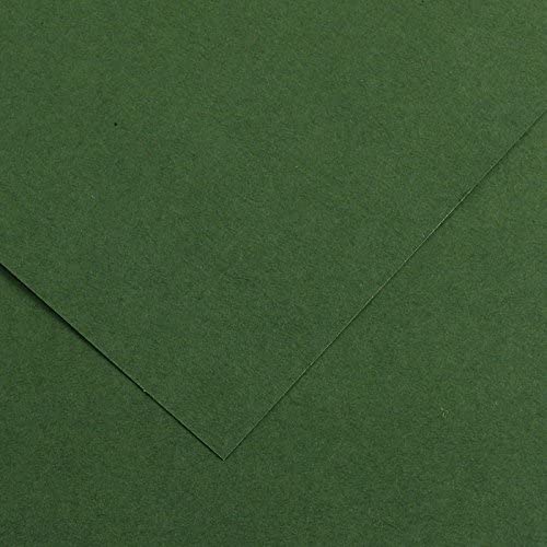 Canson Guarro Pack de 50 Cartes A4 Iris de 185g - 21x29,7cm - Couleur Vert Amazone