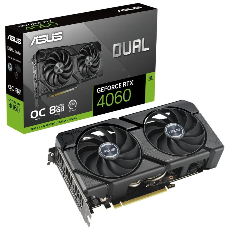 Carte graphique Asus Dual GeForce RTX 4060 EVO OC Edition 8 Go GDDR6 DLSS3