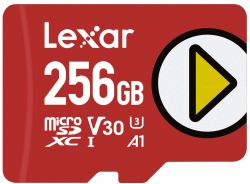 Carte Mémoire Lexar Ultra microSDXC 256 Go - Vitesse de lecture jusqu'à 160 Mo/s - Rouge