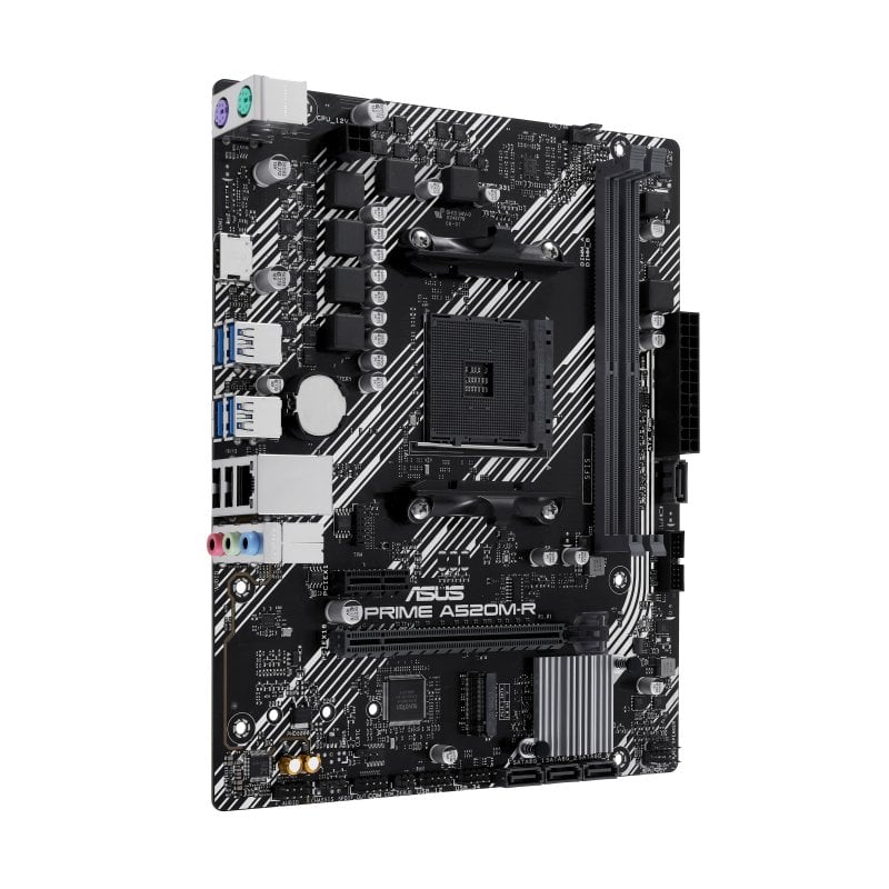 Carte mère Asus Prime A520M-R AMD4 2x DDR4 - HDMI, M.2, PCI Express, 4x Sata III, USB 2.0, 3.2, RJ-45, MicroATX