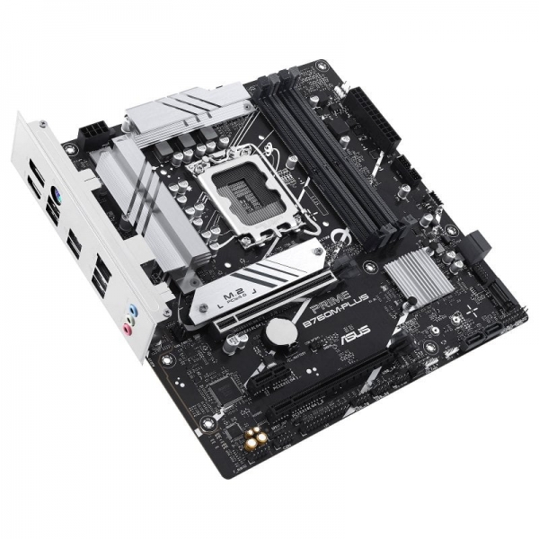 Carte mère Asus Prime B760M-PLUS Intel 1700 4x DDR5 - HDMI, M.2, PCIe4.0, 4x Sata III, USB, RJ-45, Micro-ATX