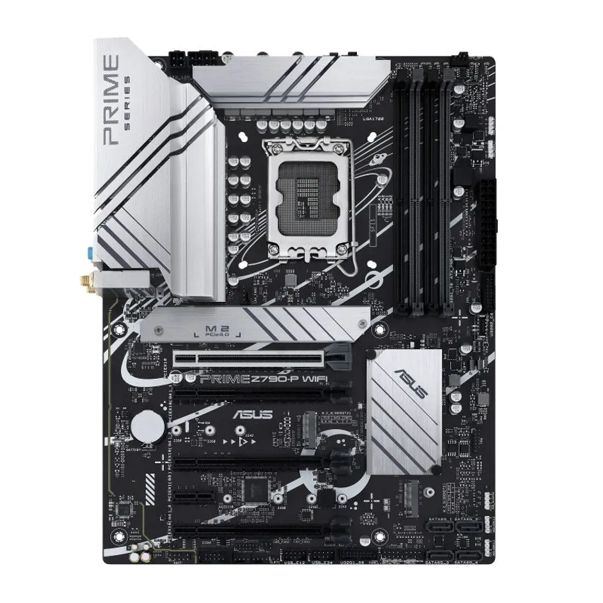 Carte mère Asus Prime Z790-P WIFI-CSM Intel 1700 - WiFi, HDMI, DisplayPort, PCIe 3.0, 4.0 et 5.0 M2, 4x Sata III, USB 2.0, 3.2, USB-C, RJ-45