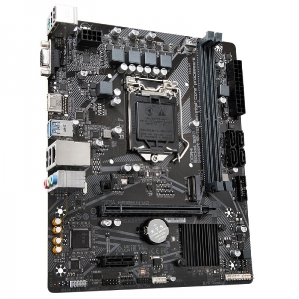 Carte mère Gigabyte H510M H V2 Intel 1200 - HDMI, VGA, PCI Express, M2, 4x Sata III, USB 2.0, 3.2, RJ-45, MicroATX