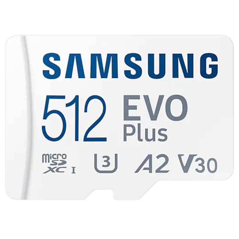 Carte Micro SDXC Samsung EVO Plus 512 Go UHS-I U3 V30