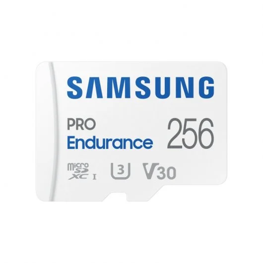 Carte Samsung Pro Endurance Micro SDXC 256 Go UHS-I V30 Classe 10 avec adaptateur