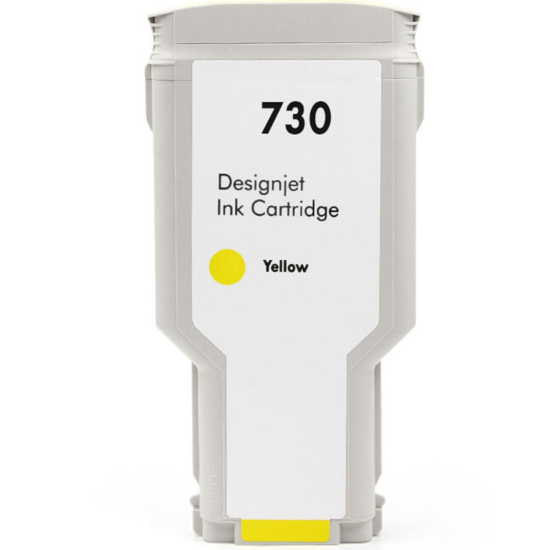 Cartouche encre compatible HP 730 jaune - Remplace P2V70A/P2V64A