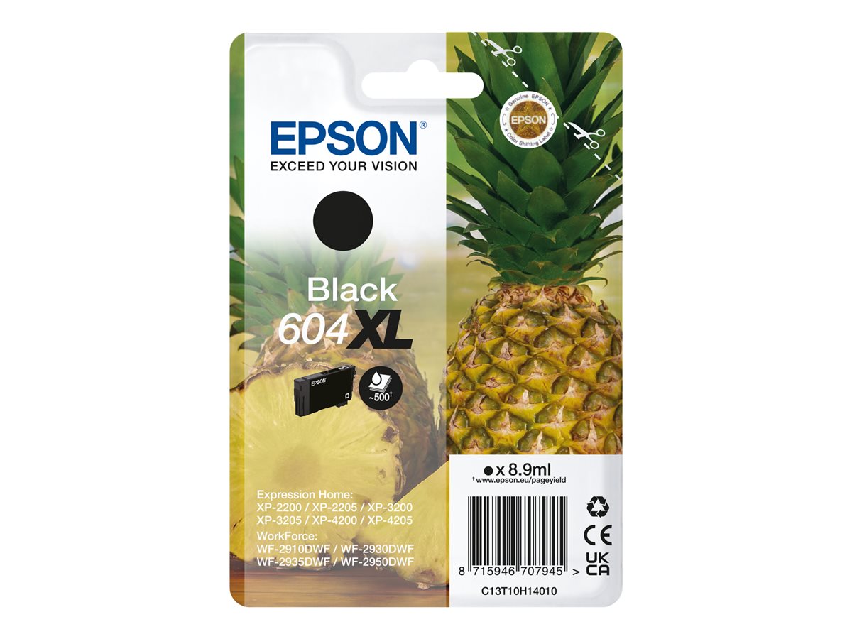 Cartouche jet d'encre Noire 604XL compatible Epson Ananas