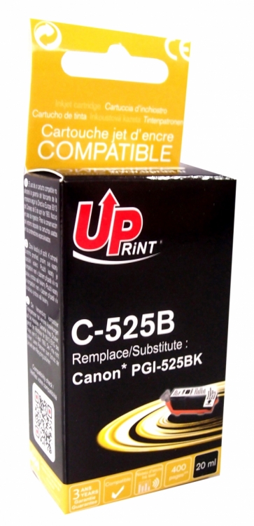 ✓ Cartouche encre UPrint compatible CANON PGI525 XL noir couleur Noir en  stock - 123CONSOMMABLES