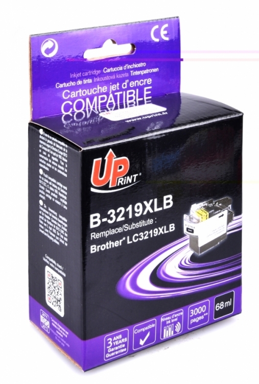 ✓ Cartouche encre UPrint compatible BROTHER LC3219XL noir couleur Noir en  stock - 123CONSOMMABLES
