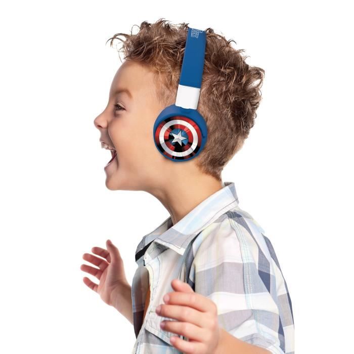 Casque Bluetooth 2 en 1 AVENGERS pour enfants - LEXIBOOK