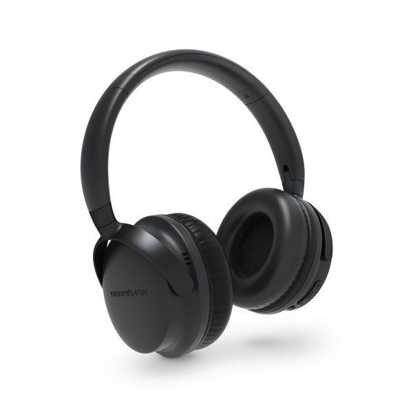 Casque Bluetooth 5.1 Energy Sistem - Conception Pliable - Batterie 25h - Basses Profondes - Microphone Haute Qualité - Finitions Métalliques - Coloris Noir