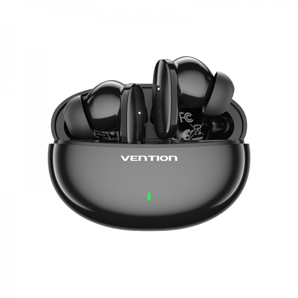 Casque Bluetooth 5.3 Vention avec étui de chargement - Autonomie 7h - Couleur Noir