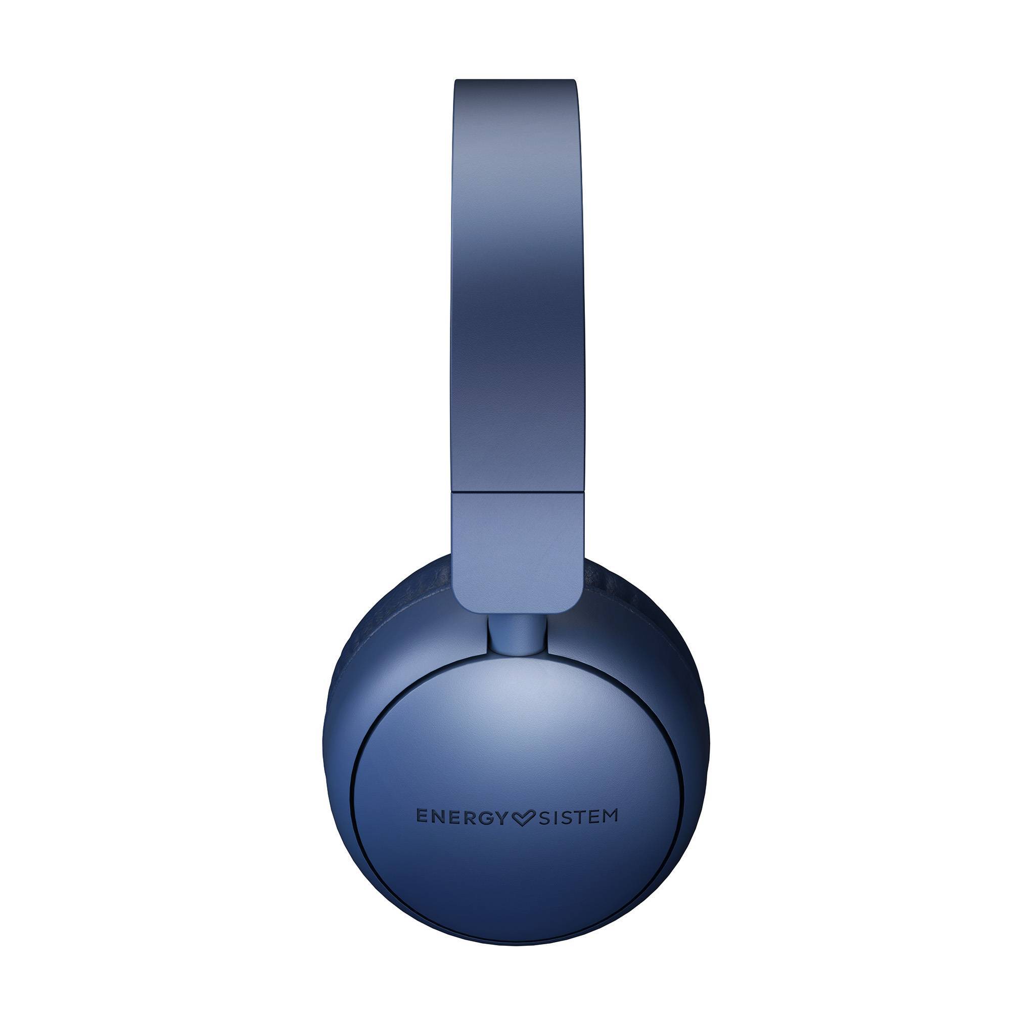 Casque Bluetooth Energy Sistem avec Radio FM - Plastique 100% Recyclé - Lecteur MP3 et MicroSD - Couleur Bleu