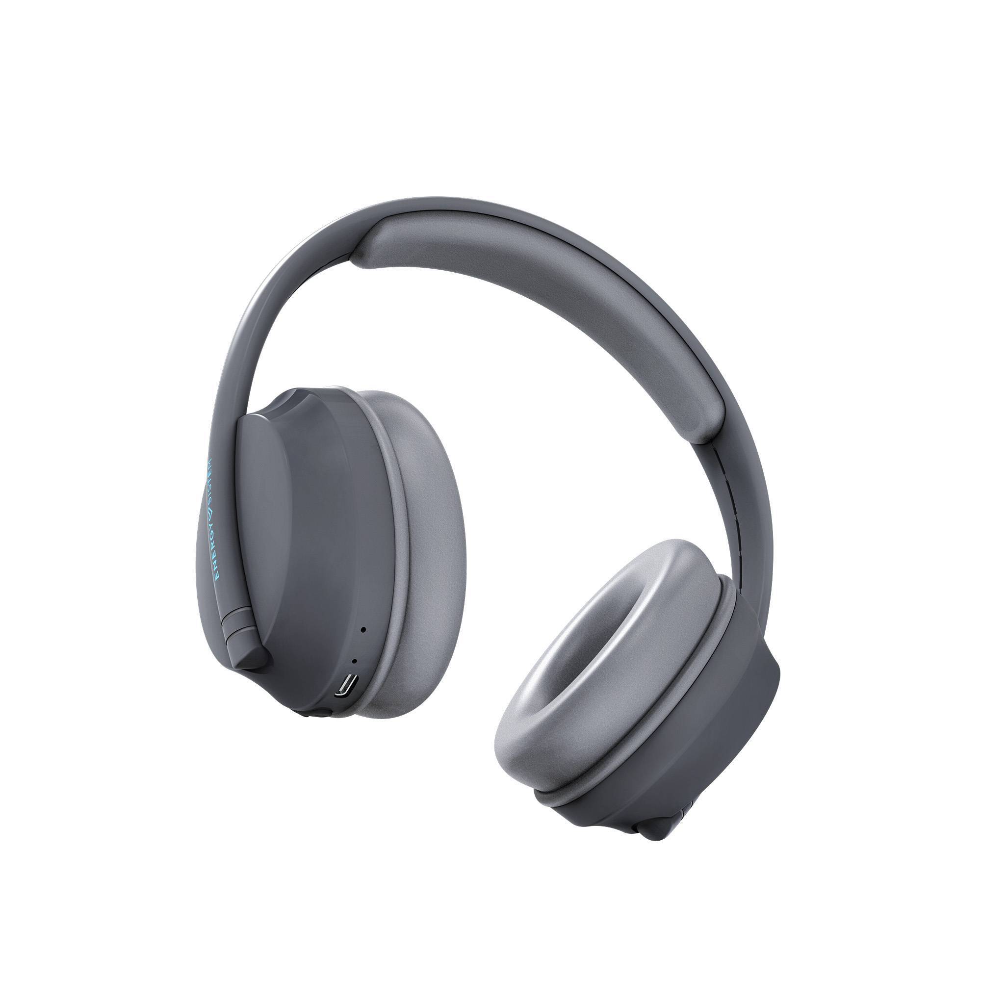 Casque Bluetooth Energy Sistem Hoshi Eco - Plastique 100% recyclé - Batterie 23h - Arceau réglable - Basses profondes - Assistant vocal - Couleur Gris