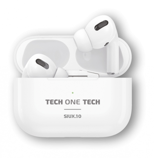 Casque Bluetooth sans fil TechOneTech TWS - Jusqu'à 30h d'autonomie - IPX5 - Couleur Blanc