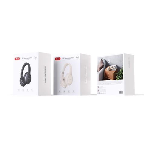 Casque Bluetooth XO 5.3 ANC - Haut-parleur 40 mm - Batterie 1000Mah - Jusqu'à 115 heures de musique - Réduction du bruit - Couleur noire