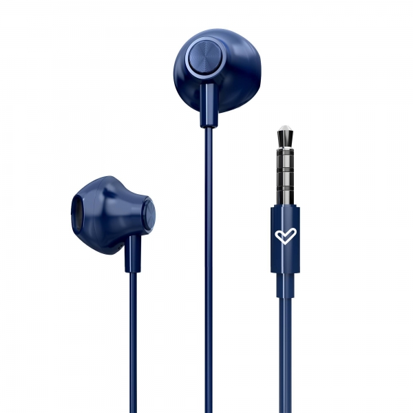 Casque Bouton Energy Sistem - Isolation Acoustique - Microphone Intégré - Contrôle de Lecture - Connecteur Jack 3,5 mm - Câble 120 cm - Coloris Bleu