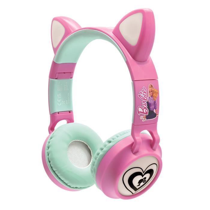 Casque enfant - LEXIBOOK - Barbie - Bluetooth 5.0 - Effets lumineux - Microphone intégré