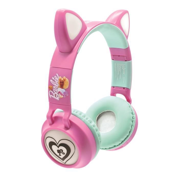 Casque enfant - LEXIBOOK - Barbie - Bluetooth 5.0 - Effets lumineux - Microphone intégré