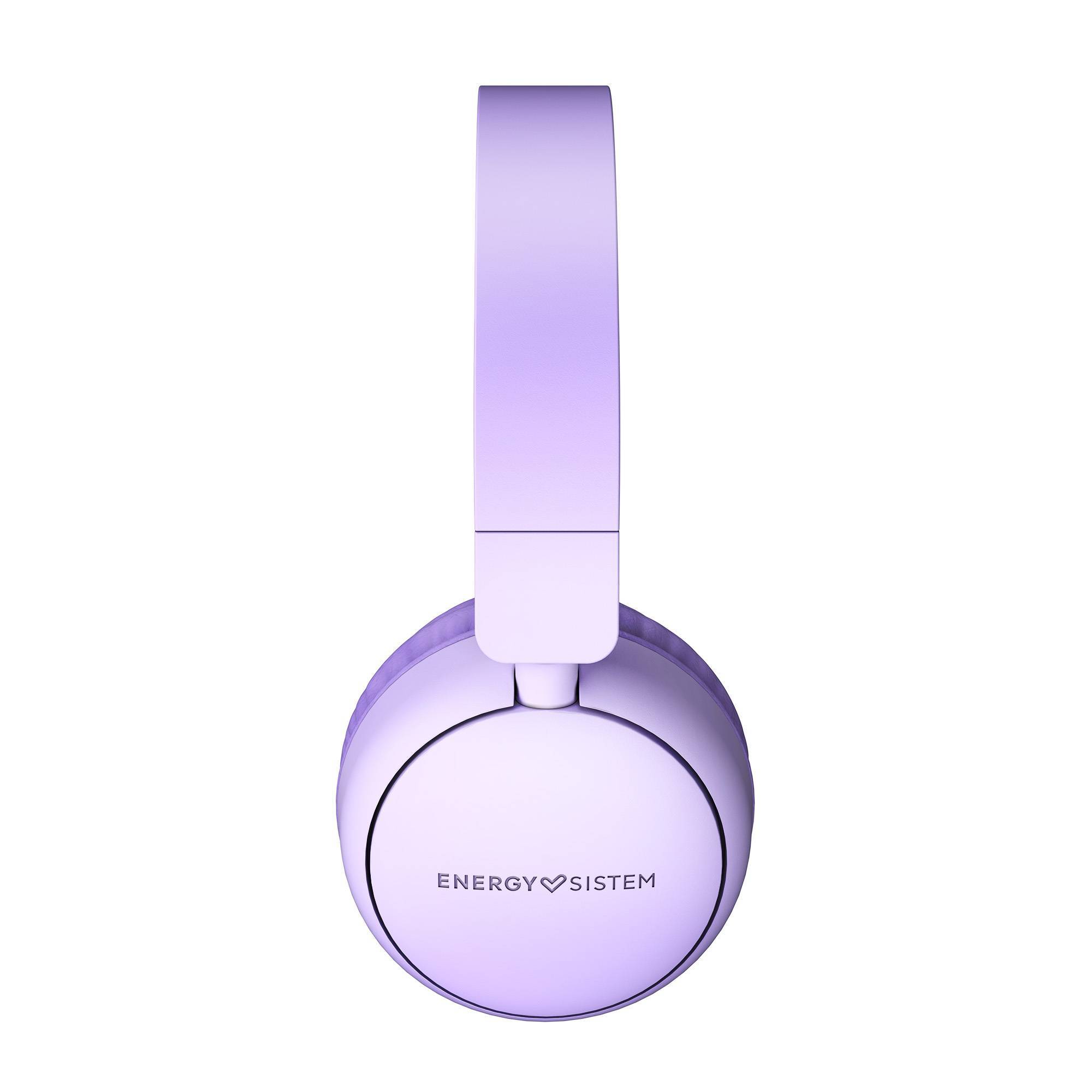 Casque Filaire Energy Sistem - Plastique 100% Recyclé - Câble Amovible - Microphone - Assistant Vocal - Couleur Violet