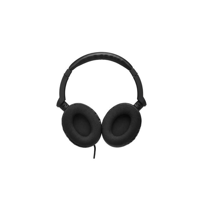 Casque Gamer Filaire - The G-Lab - KORP CARBON - Microphone Détachable - PC/Playstation/Xbox - Noir