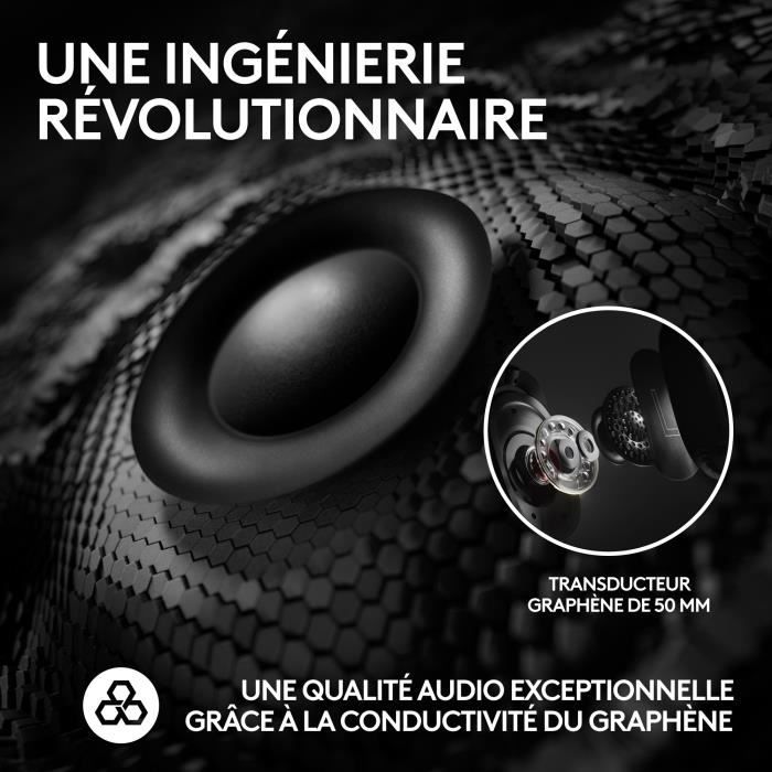 Casque gamer - Sans fil - Logitech G - Pro X 2 - Avec micro - Noir