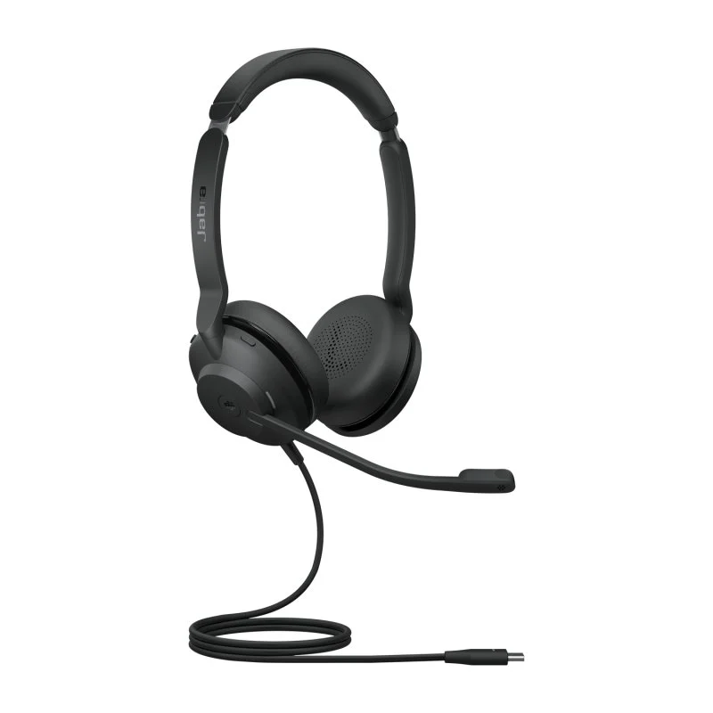 Casque Jabra Evolve 2 30 avec microphone USB-C - Suppression du bruit - Bandeau réglable - Commandes sur le casque - Couleur noire