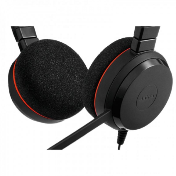 Casque Jabra Evolve 20 avec microphone USB - Suppression du bruit - Bandeau réglable - Commandes filaires - Couleur noire