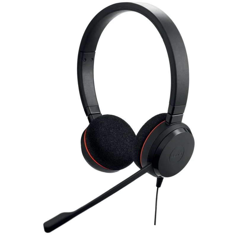 Casque Jabra Evolve 20 avec microphone USB - Suppression du bruit - Bandeau réglable - Commandes filaires - Couleur noire