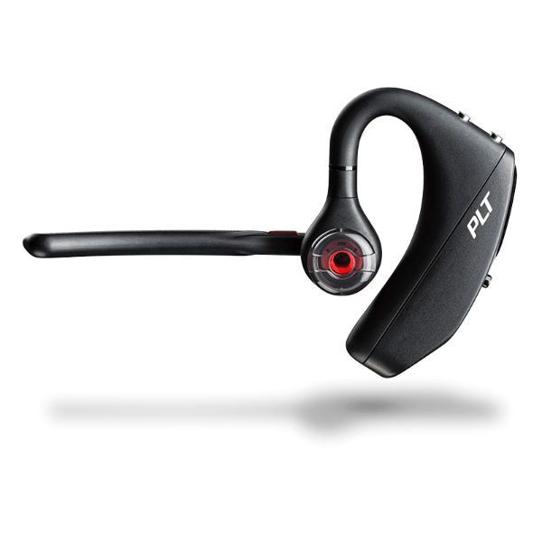 Casque Monaural Plantronics Voyager 5200-V2 UC avec Microphone Bluetooth 5.2 - Portée jusqu'à 50m avec Dongle - Autonomie jusqu'à 7h - Technologie Windsmart - Boîtier/Base de Charge Portable