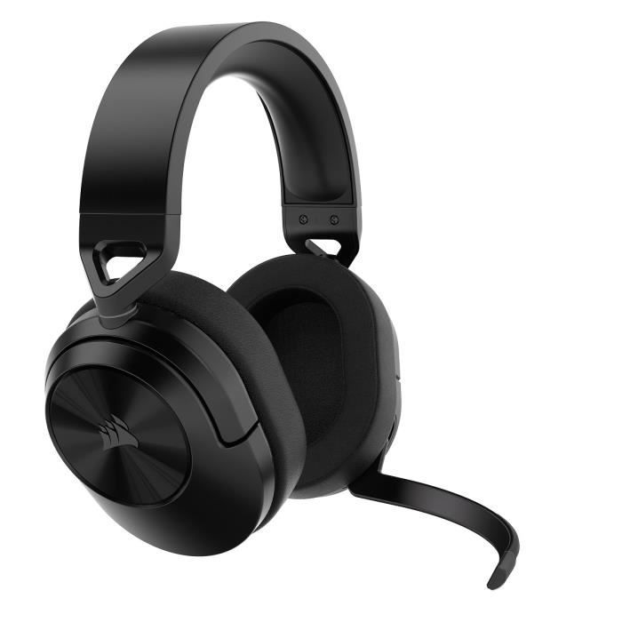 Casque PC Corsair Casque Gaming sans fil HS55 Wireless Carbon, PC et PS5.