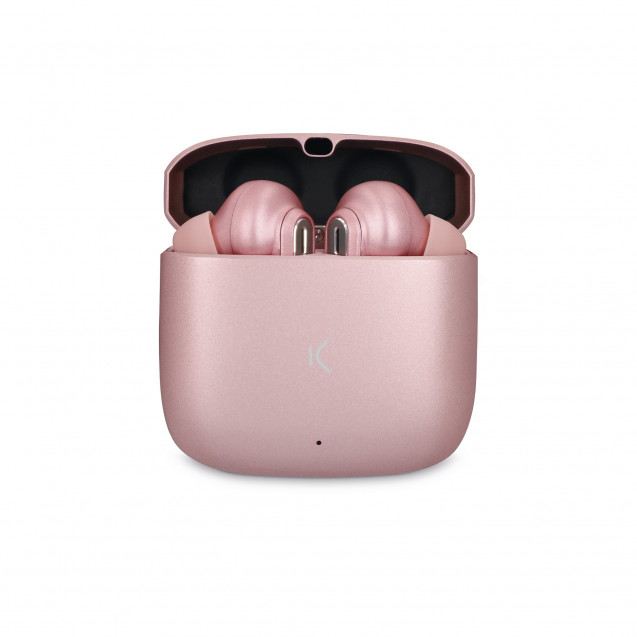 Casque sans fil Ksix Spark avec microphone Bluetooth 5.2 - Double micro avec suppression du bruit et son HD sans perte - Autonomie jusqu'à 7h - Contrôle tactile - Compatible avec l'assistant vocal